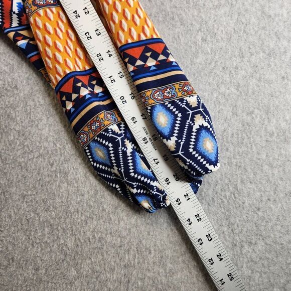Betsey Johnson Dress Womens 12 Peasant Smocked Waist Boho Aztec Southwestern - Picture 13 of 16